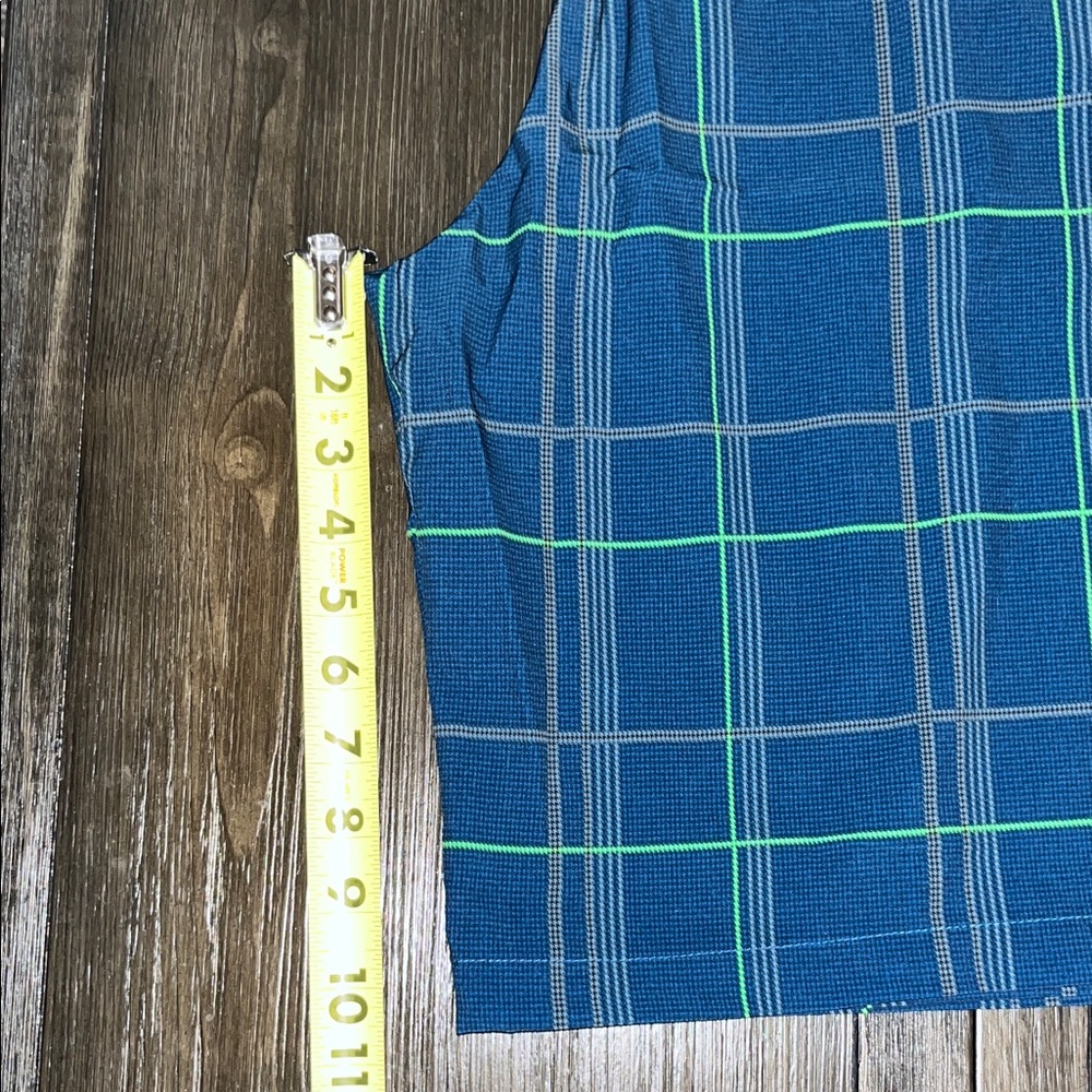 Blue Plaid Shorts OP flex four-way stretch, size 34